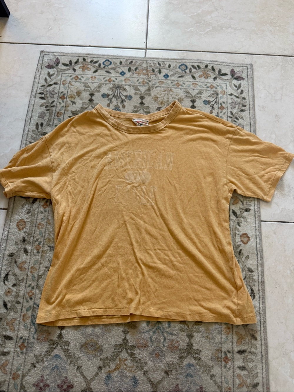 American Age Vintage Mustard Crewneck Tee